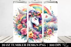 Colorful Unicorn | 20 Oz Tumbler Product Image 2