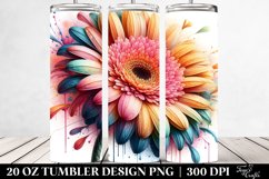Vibrant Pastel Gerbera Tumbler Product Image 2