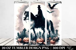 Simple Halloween Scene with Headless Horseman | 20 oz Product Image 2