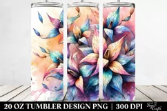 Small Stained Lobelia 20 Oz Tumbler Product Image 2