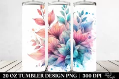 Small Stained Lobelia 20 Oz Tumbler Product Image 2