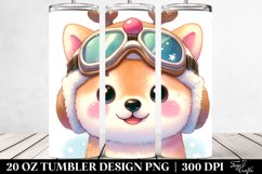 Expressive Watercolor Shiba Inu PNG Product Image 2