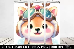 Expressive Watercolor Shiba Inu PNG Product Image 2
