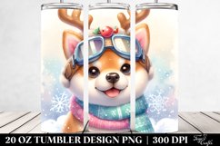 Expressive Watercolor Shiba Inu PNG Product Image 2
