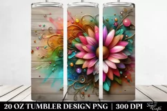 Colorful Daisy Design | 20 oz Tumbler Product Image 2