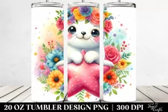 Colorful Sitting Seal 20 Oz Tumbler Product Image 2