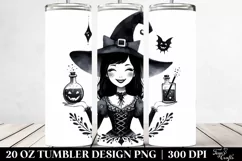 pDigital Painting Gothic Witch Tumbler | 20 oz Tumbler Product Image 2
