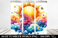 Colorful Unicorn Sun Tumbler Product Image 2