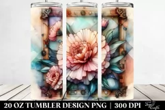 Colorful Stained Carnation | 20 oz Tumbler Product Image 2