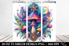 Magical Celestial Mushroom Clipart 20 Oz Tumbler Product Image 2