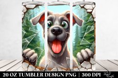 Funny Weimaraner in Landscape | 20 Oz Tumbler Product Image 2