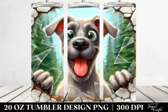 Funny Weimaraner in Landscape | 20 Oz Tumbler Product Image 2