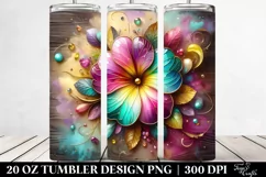 Colorful Primrose Design | 20 oz Tumbler Product Image 2