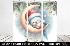 Cute Baby Parrot Santa Hat | 20 oz Tumbler Product Image 2