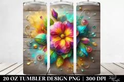 Colorful Primrose Design | 20 oz Tumbler Product Image 2