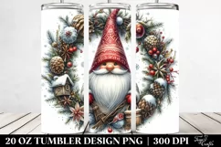 Detailed Winter Gnome | 20 oz Tumbler Product Image 2