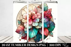 Abstract Wooden Begonia 20 Oz Tumbler Product Image 2