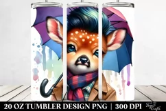 Cool Posing Baby Deer 20 Oz Tumbler Product Image 2