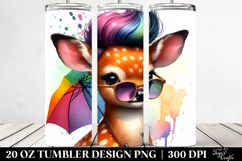 Cool Posing Baby Deer 20 Oz Tumbler Product Image 2