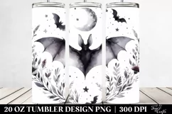 Simple BAT Watercolor Tumbler Design Product Image 2
