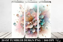 Shiny Abstract Zinnia 20 Oz Tumbler Product Image 2