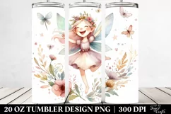 Washed Whimsical Excited Fairy | 20 oz Tumbler Product Image 2