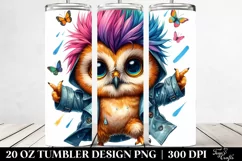 Cool Dancing Baby Owl 20 Oz Tumbler Product Image 2