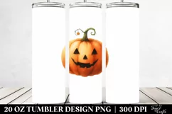 Simple Jack-O'-Lantern Clipart 20 Oz Tumbler Product Image 2