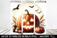Simple Jack-o'-Lantern Clipart 20 Oz Tumbler Product Image 2