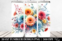 Colorful Small Gerbera | 20 oz Tumbler Product Image 2