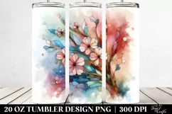 Abstract Wooden Cherry Blossom , Transparent 20 Oz Tumbler Product Image 2