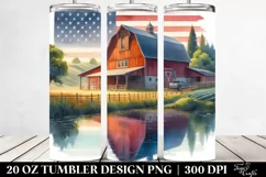 Watercolor Barn Colors | 20 oz Tumbler Product Image 2