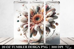 Marble Shiny Gerbera | 20 Oz Tumbler Product Image 2