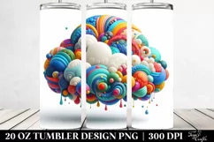 Colorful Whimsical Cloud | 20 Oz Tumbler Product Image 2