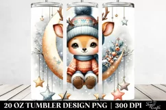 Winter Baby Deer Tumbler Design Product Image 2