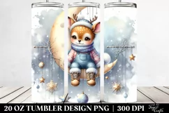 Winter Baby Deer Tumbler Design Product Image 2