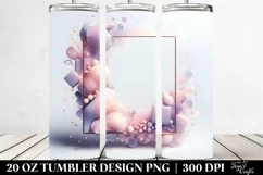Abstract Shiny Lilac | 20 oz Tumbler Product Image 2