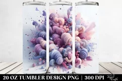 Pastel Lavender, Transparent 20 Oz Tumbler Product Image 2