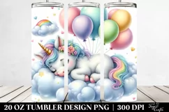 Baby Unicorn on Cloud | 20 Oz Tumbler Product Image 2