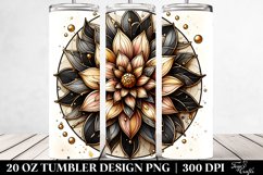 Golden Stained Dahlia | 20 Oz Tumbler Product Image 2