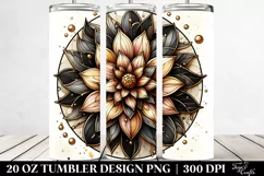 Golden Stained Dahlia | 20 Oz Tumbler Product Image 2