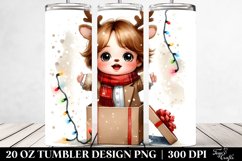 Adorable Baby Brittany in Winter Outfit, PNG Product Image 2