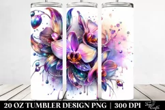 Shiny Orchid Abstract | 20 Oz Tumbler Product Image 2