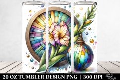 Wooden Stained Gladiolus | 20 Oz Tumbler Product Image 2