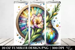 Wooden Stained Gladiolus | 20 Oz Tumbler Product Image 2