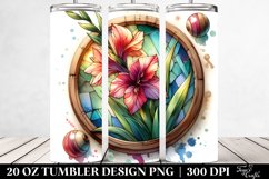 Small Stained Gladiolus | 20 Oz Tumbler Product Image 2