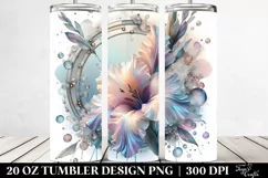 Abstract Gladiolus Clipart 20 Oz Tumbler Product Image 2