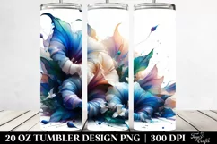 Glossy Morning Glory Abstract | 20 Oz Tumbler Product Image 2