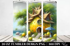 Whimsical Gnome in Fairy Tale Scenery | 20 oz Tumbler Product Image 2