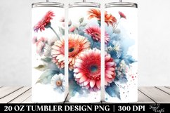 Colorful Washed Gerbera | 20 oz Tumbler Product Image 2